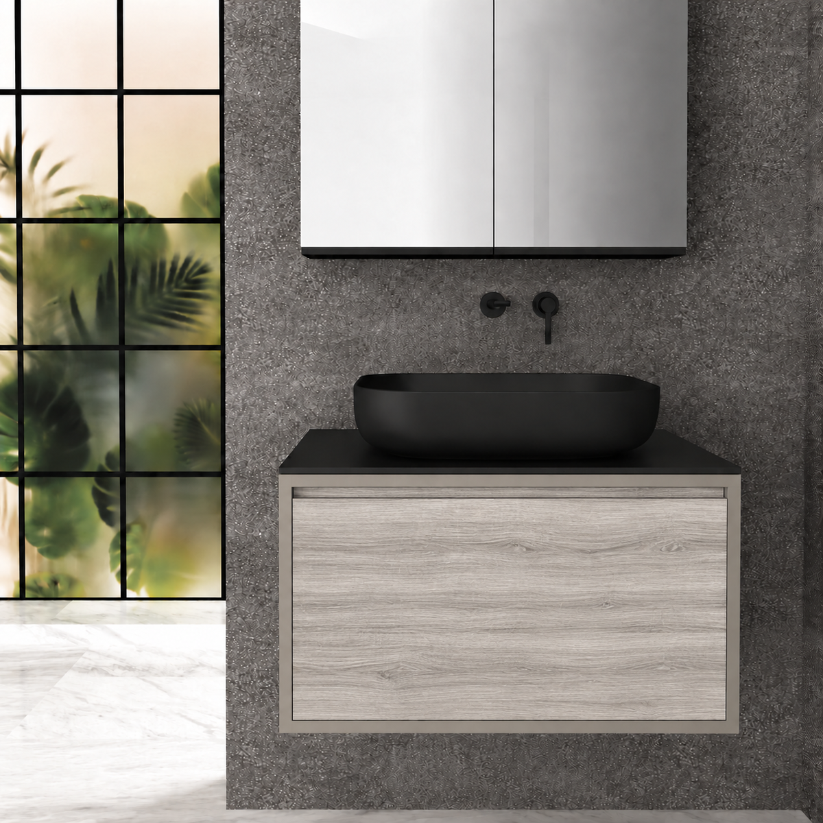 Drawer Deep — cabinet finish 194, drawer finish 719, B countertop