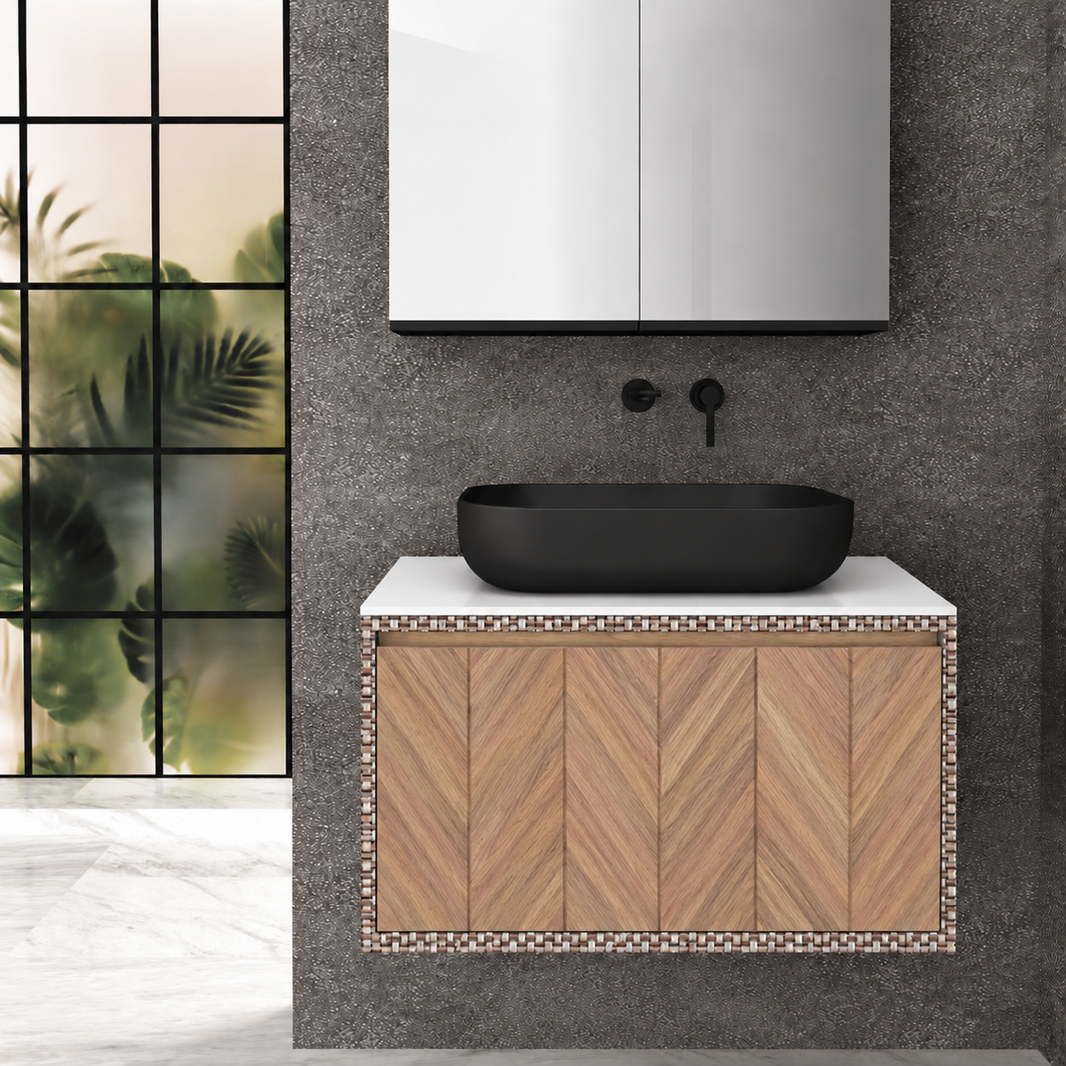 Drawer Deep — cabinet finish 245, drawer finish 270, W countertop