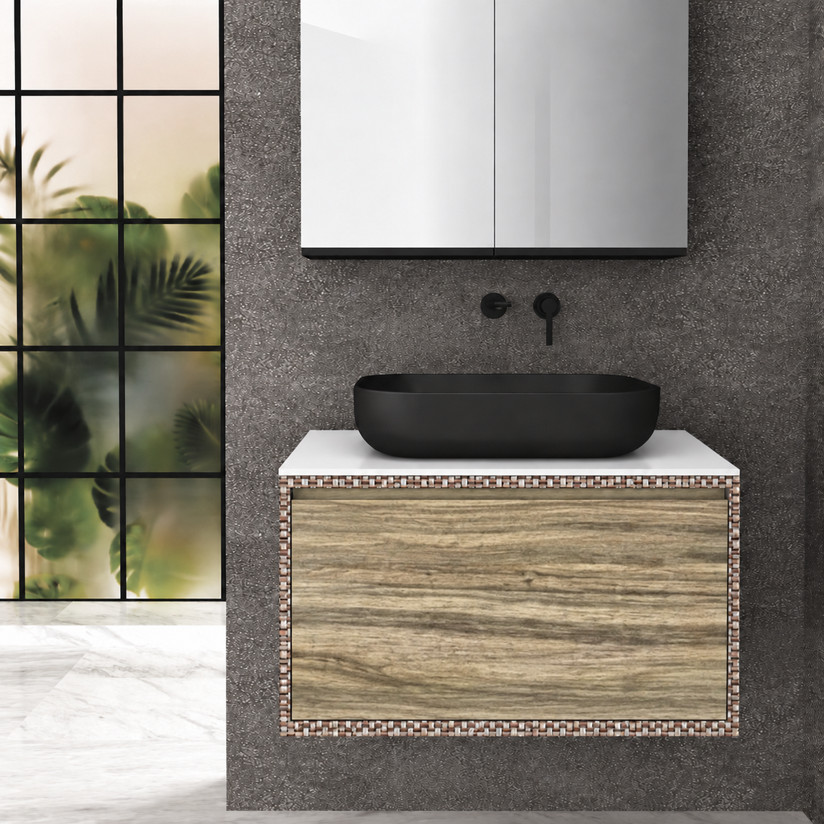 Drawer Deep — cabinet finish 245, drawer finish 390, W countertop