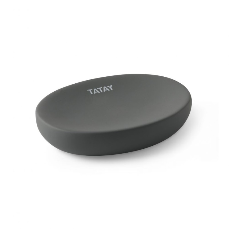 TATAY SOFT SOAP DISH ANTHRACITE GREY