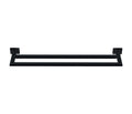ENIGMA TOWEL RAIL DOUBLE BLACK MATT
