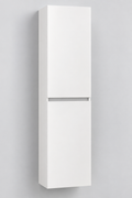 EURO1 white wall-hung bathroom column cabinet with two doors, 35 × 25 × 150 cm