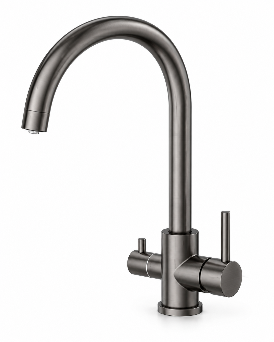 Epos 3-way kitchen mixer in GunMetal - product image