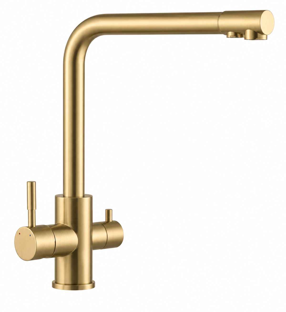 SKY PRIME 3-WAY SINK MIXER S/STEEL BRUSHED GOLD