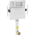 Geberit Delta concealed cistern 12 cm, 6 / 3 litres, with front actuation — Delta concealed cistern 12 cm, 6 / 3 litres, with front actuation — Product photo