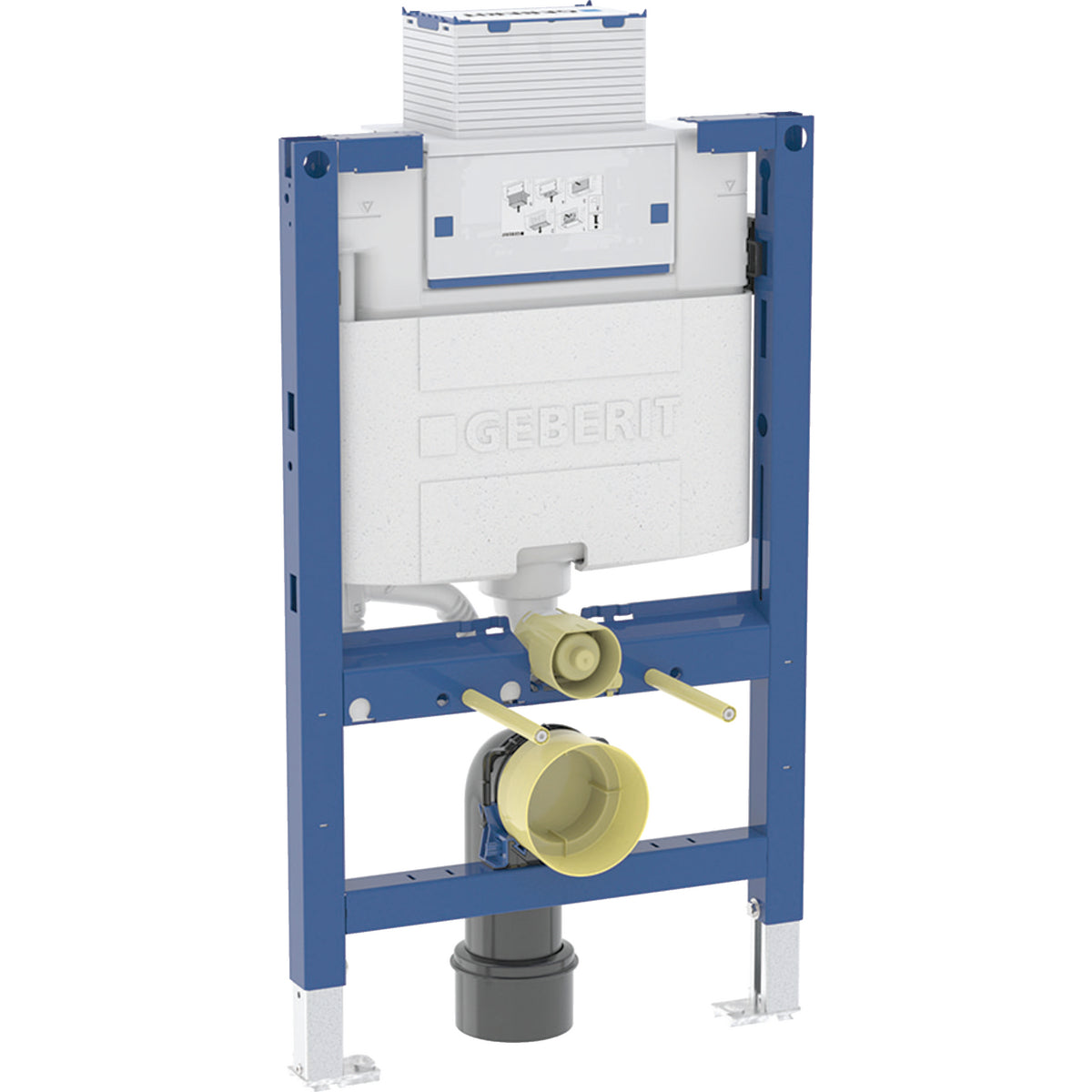 Geberit Duofix element for wall-hung WC, 82 cm, with Omega concealed cistern 12 cm — Duofix element for wall-hung WC, 82 cm, with Omega concealed cistern 12 cm — Product photo