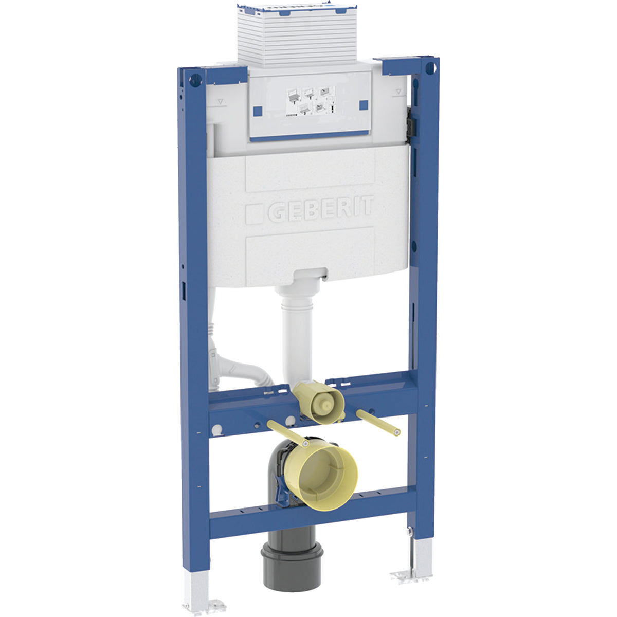 Geberit Duofix element for wall-hung WC, 98 cm, with Omega concealed cistern 12 cm — Duofix element for wall-hung WC, 98 cm, with Omega concealed cistern 12 cm — Product photo
