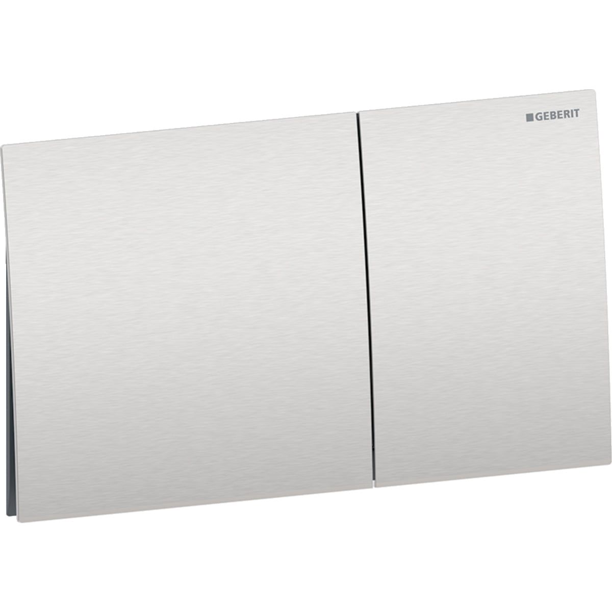 Geberit Sigma70 actuator plate, square, dual flush — Button: brushed, easy-to-clean coated, B=25cm — Product photo