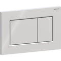 Geberit Sigma01 actuator plate, square, dual flush — Plate, Button: chrome / glossy — Product photo