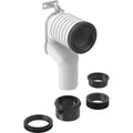 Geberit P-bend set for floor-standing WC — L=22.5cm, d=90mm, white alpine — Product photo