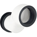 Geberit straight connector set for wall-hung WC, stepped by 7 cm — white alpine — Product photo