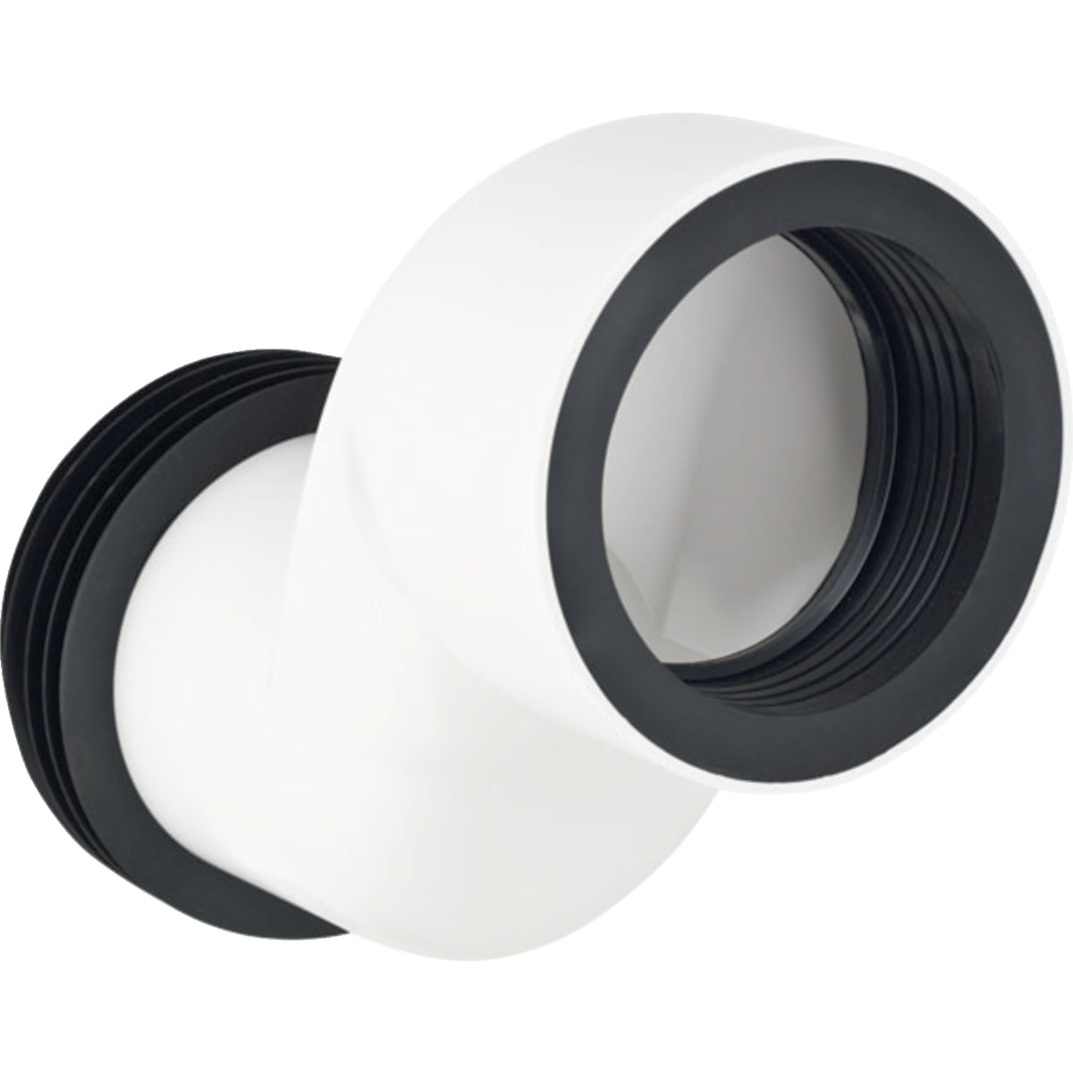 Geberit straight connector set for wall-hung WC, stepped by 7 cm — white alpine — Product photo