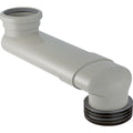 Geberit PVC S-bend — d=90mm, di=100–105.6mm, grey — Product photo
