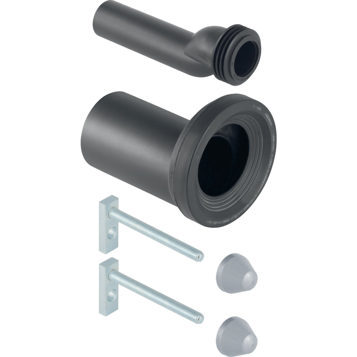 Geberit connection set for wall-hung WC, with fastening material, stepped — d=90mm, d1=45mm — Product photo