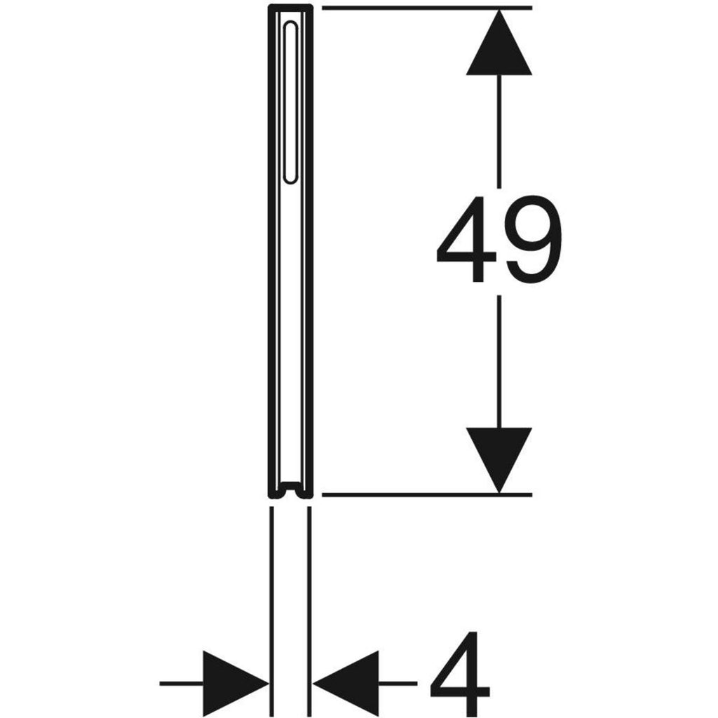 Geberit Kombifix set of leg supports — Kombifix set of leg supports (2 pc.) — Technical drawing