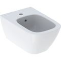 Geberit Smyle wall-hung bidet, square, shrouded — T=54cm, Overflow=visible, symmetrical, white — Product photo