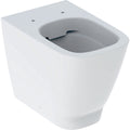 Geberit Smyle floor-standing WC, square, washdown, back-to-wall, shrouded, Rimfree — T=54cm, white — Product photo