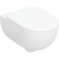 Geberit Selnova set of wall-hung WC, Premium, washdown, shrouded, Rimfree — T=53cm, white — Product photo