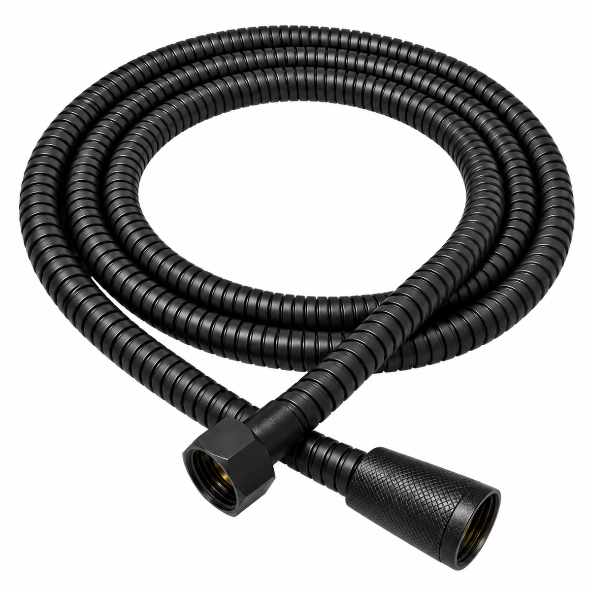 Hofer Black Brass Shower Hose 150cm