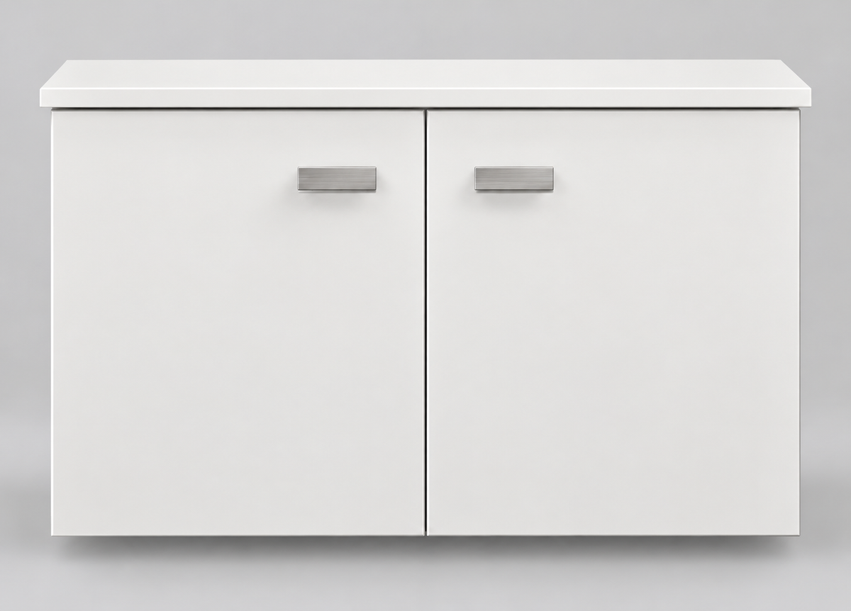 LOFT white two-door furniture with matching top and no basin