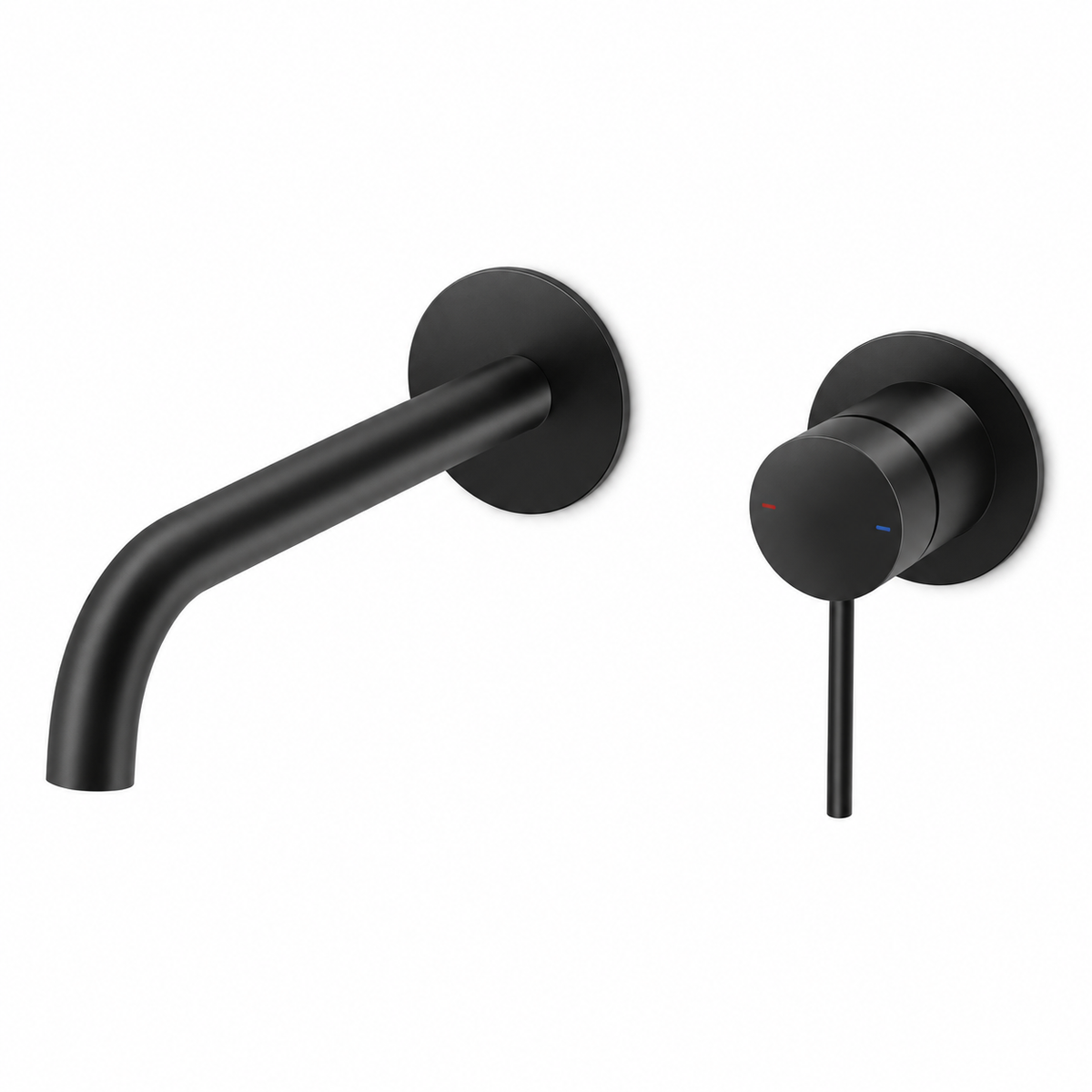 M Project Tube Concealed Wash-Basin Mixer External Parts - Matt Black – high-resolution product image on white background