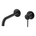 M Project Tube Concealed Wash-Basin Mixer External Parts - Matt Black on white background