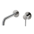 M Project Tube Concealed Wash-Basin Mixer External Parts - Inox on white background