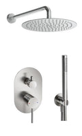 M Project Tube Concealed Bath/Shower Mixer Set - Chrome on white background
