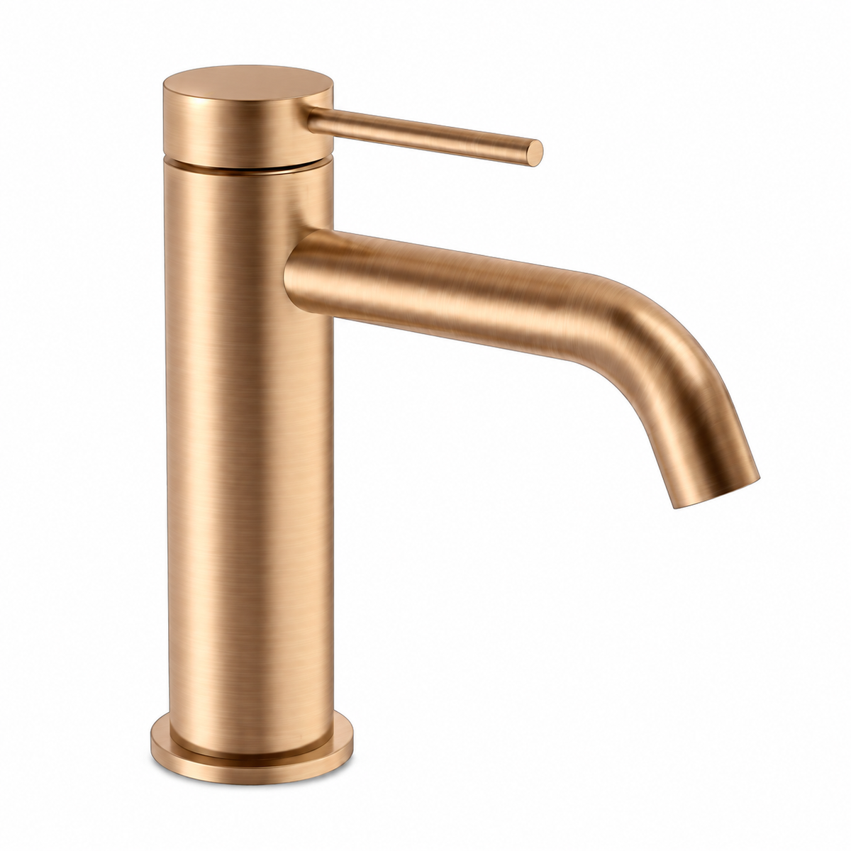 M Project Tube Wash-Basin Mixer - Brushed Copper PVD