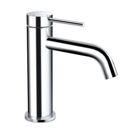 M Project Tube Wash-Basin Mixer - Chrome on white background