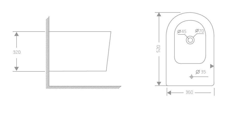 NIE0003 MATRIX PLUS WALL HUNG BIDET
