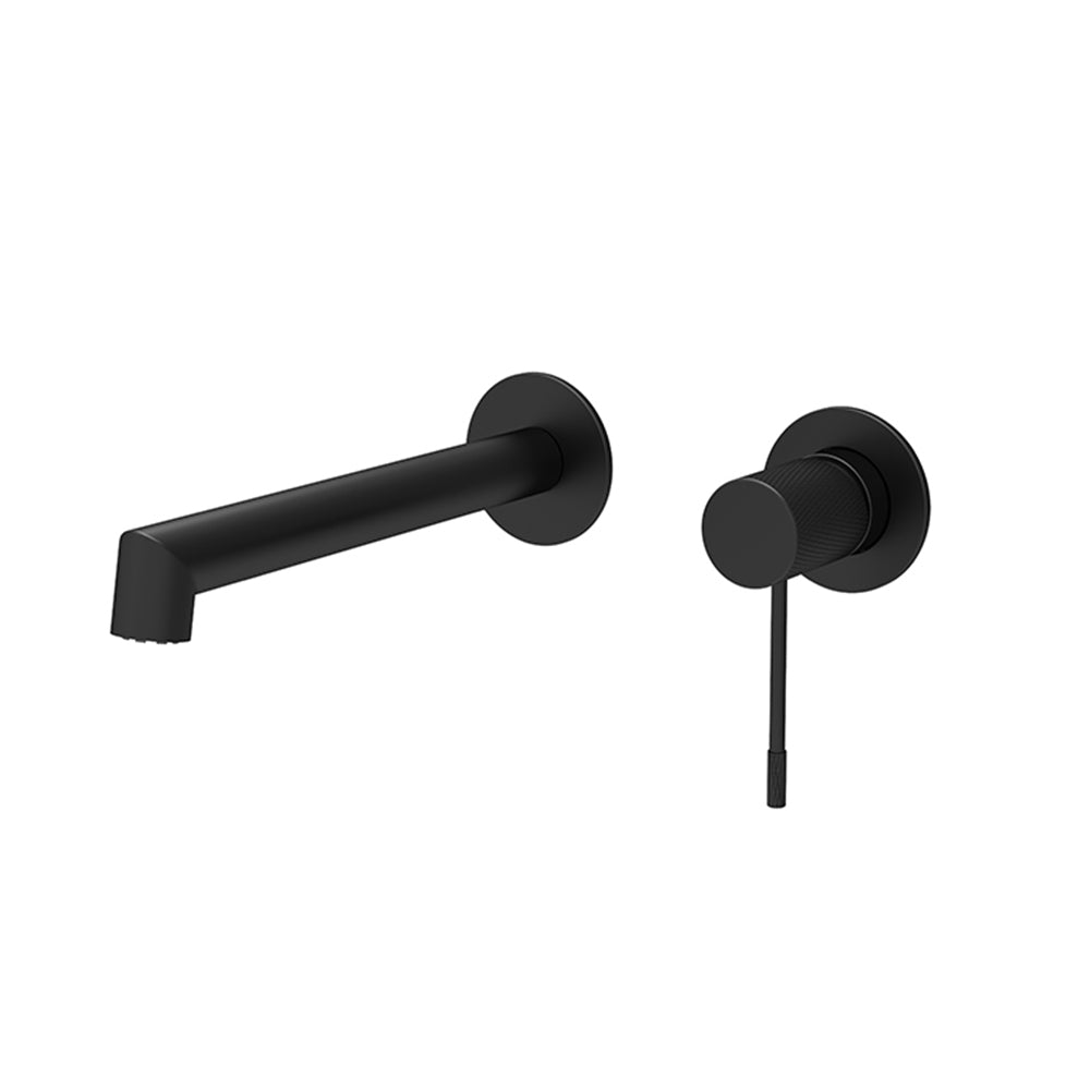 Orabella Terra Black matt - Single lever 2 hole, concealed basin mixer