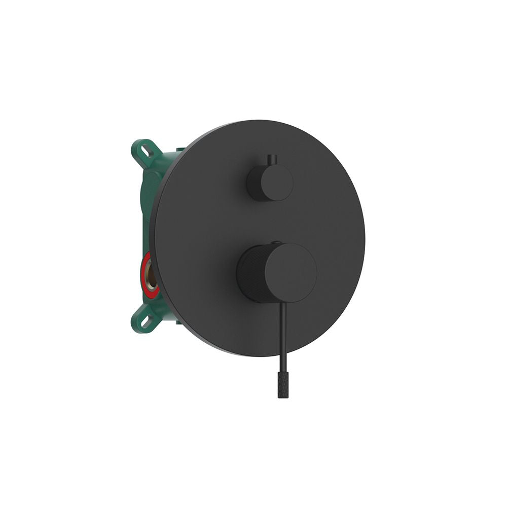 Orabella Terra Black matt - Single lever concealed 2 way bath shower mixer