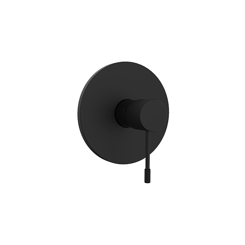 Orabella Terra Black matt - Single lever concealed 1 way bath shower mixer
