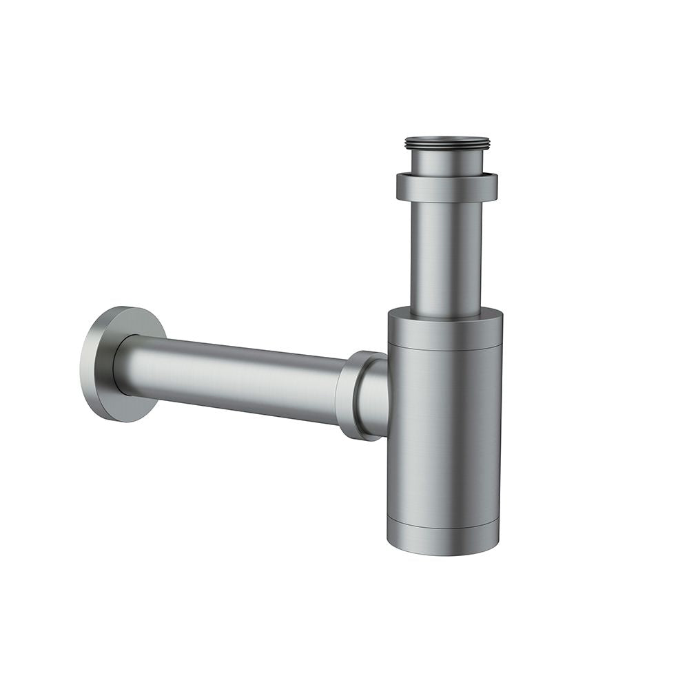 L Shaped Gun Metal Light - Basin drain trap