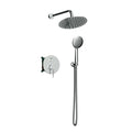 Orabella Terra - Concealed Shower set with a concealed 2 way bath shower mixer, a shower head Ø250 with an extention arm and a raindance 3 jet hand shower with a flex hose and a shower holder Chrome
