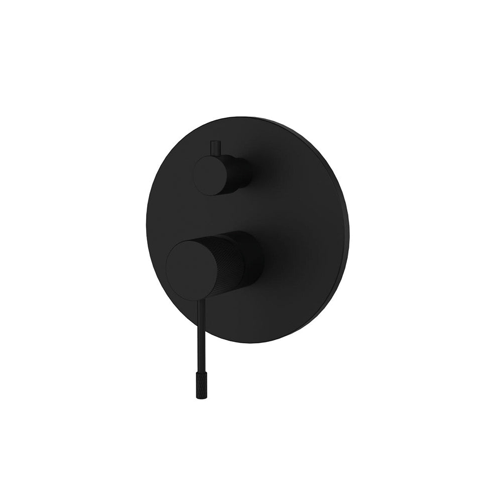 Orabella Terra Black matt - Single lever concealed 3 outlet bath shower mixer