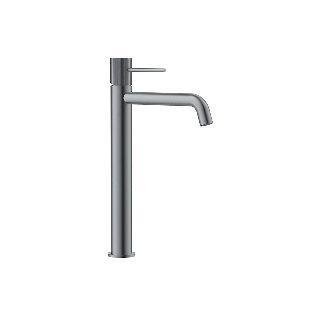Orabella Preciosa Gun metal light - Single lever high riser basin mixer