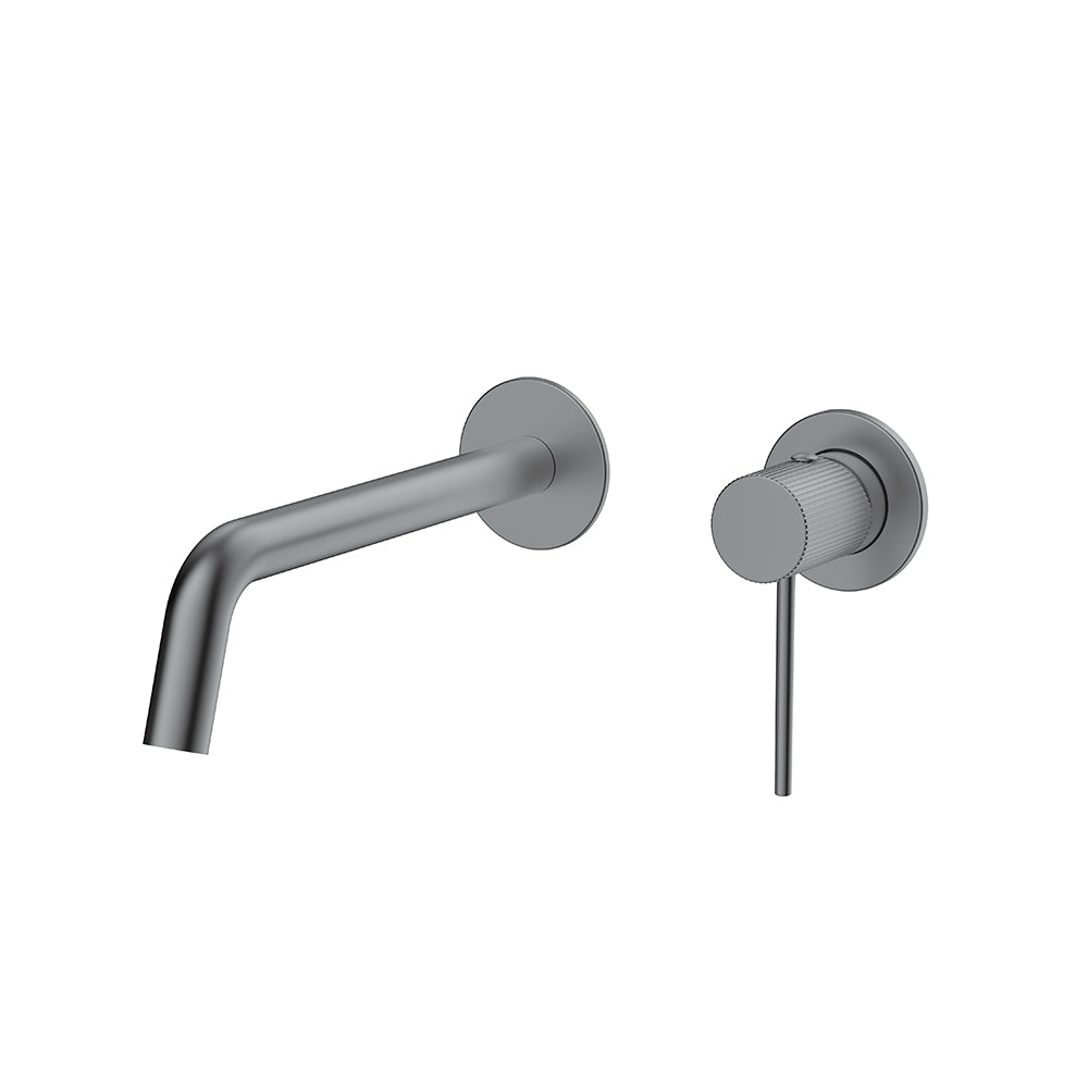 Orabella Preciosa Gun metal light - Single lever 2 hole, concealed basin mixer