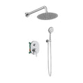 Orabella Marea - Concealed Shower set with a concealed 2 way bath shower mixer, a shower head Ø250 with an extention arm and a raindance 5 function hand shower with a flex hose and a shower holder Chrome