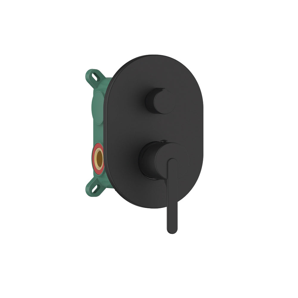 Orabella Marea Black matt - Single lever concealed 2 way bath shower mixer