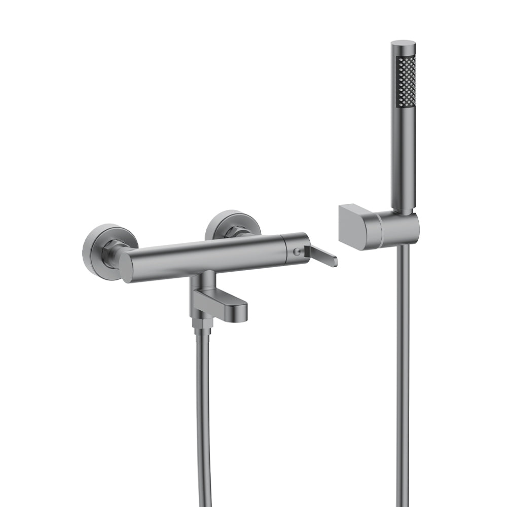 Orabella Marea Gun metal light - Single lever bath shower mixer