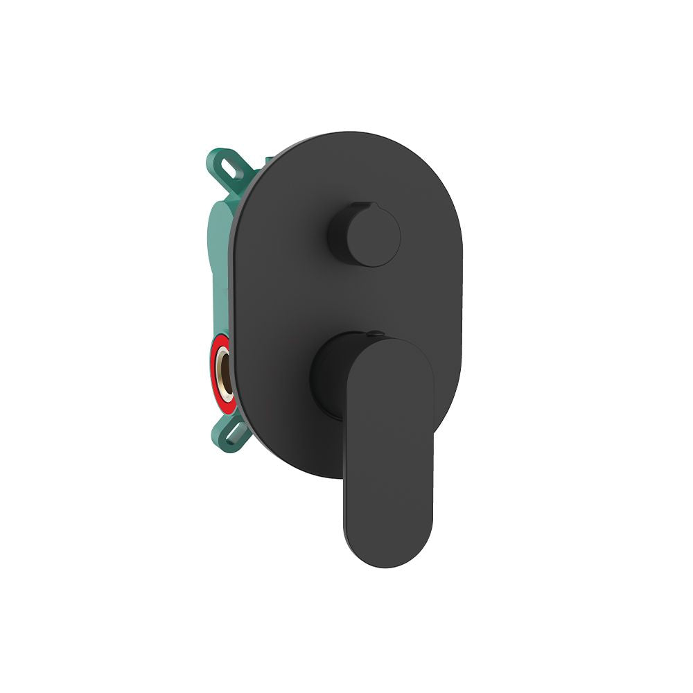 Orabella Aspen Black matt - Single lever concealed 2 way bath shower mixer