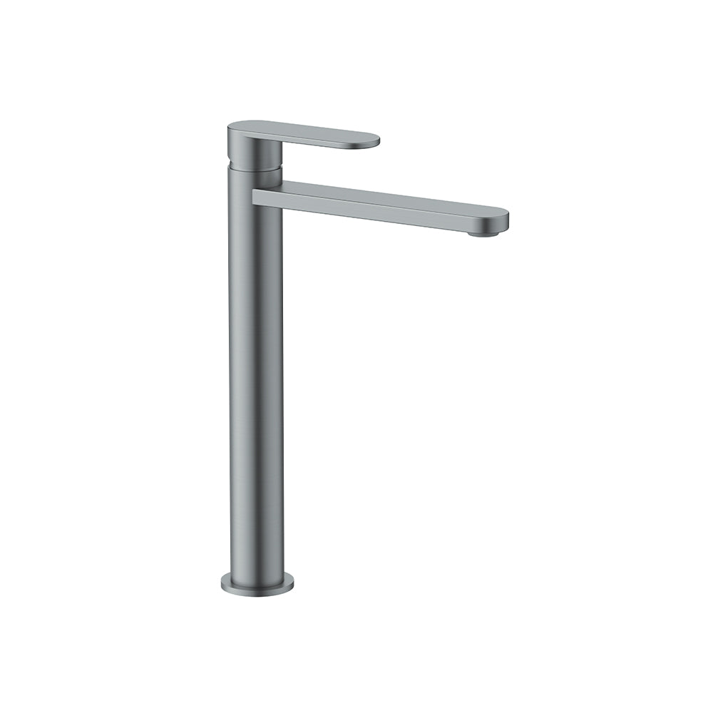 Orabella Aspen Gun metal light - Single lever high riser basin mixer