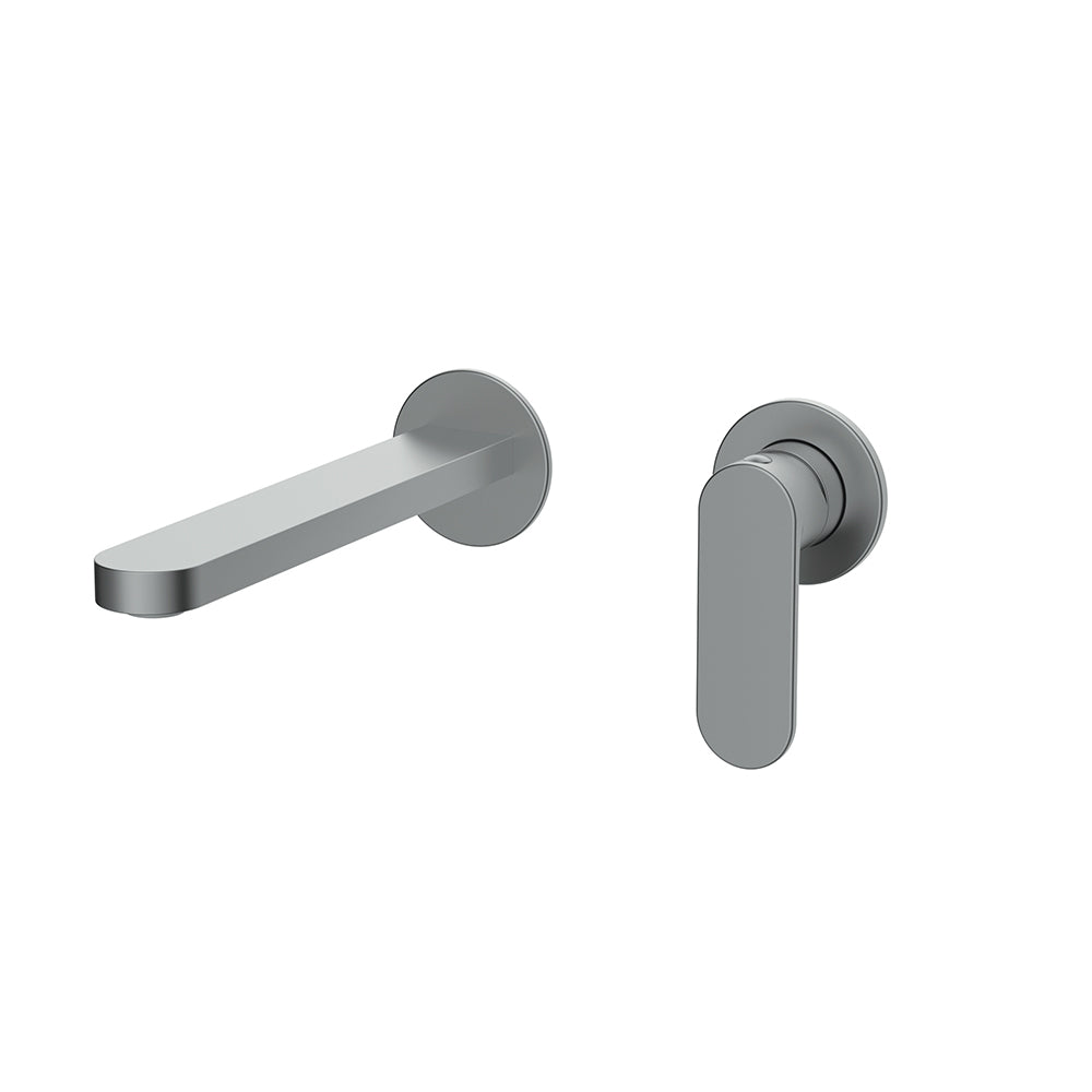 Orabella Aspen Gun metal light - Single lever 2 hole, concealed basin mixer