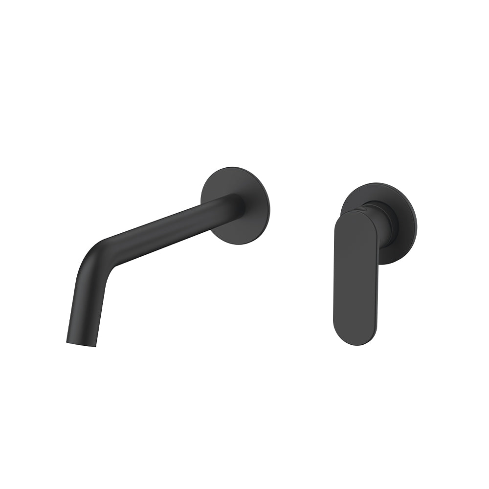 Orabella Oval Black matt - Single lever 2 hole, concealed basin mixer