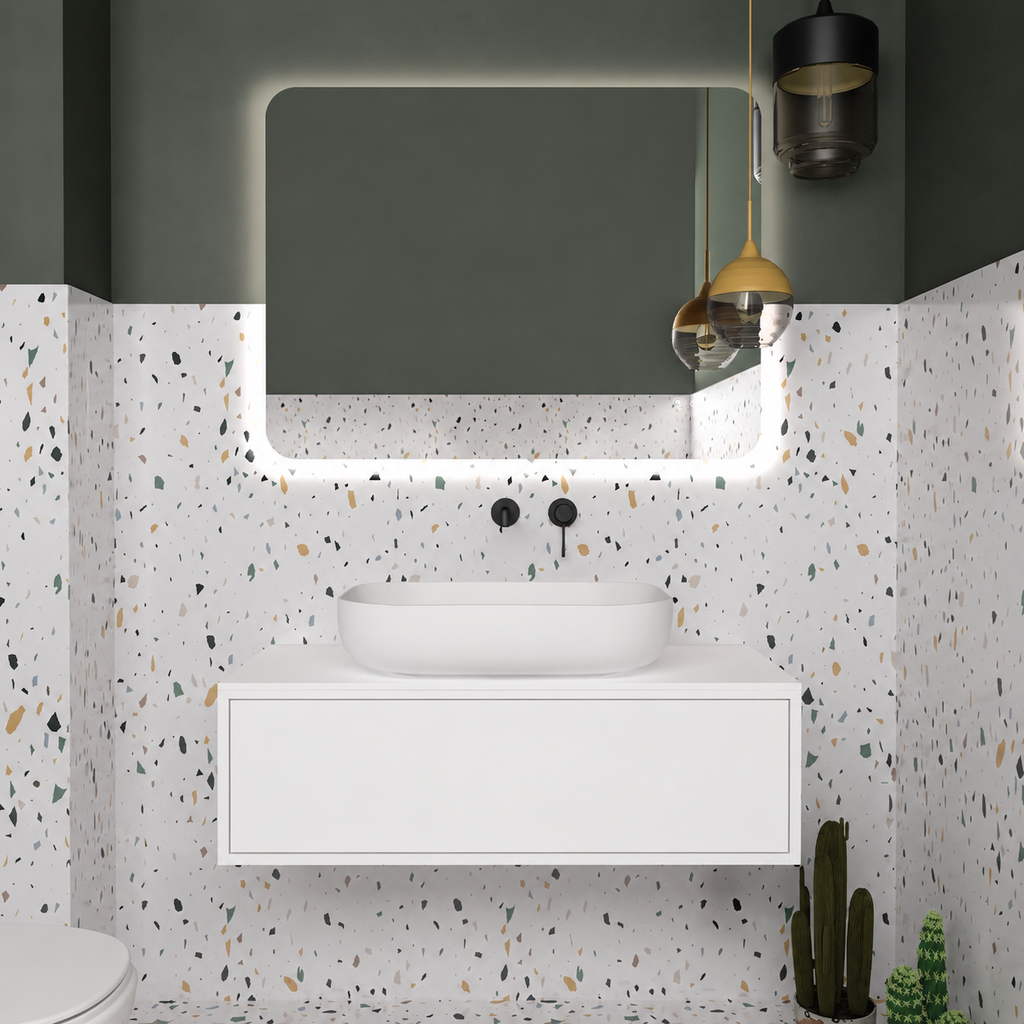 Drawer vanity; cabinet101; drawer101; white countertop