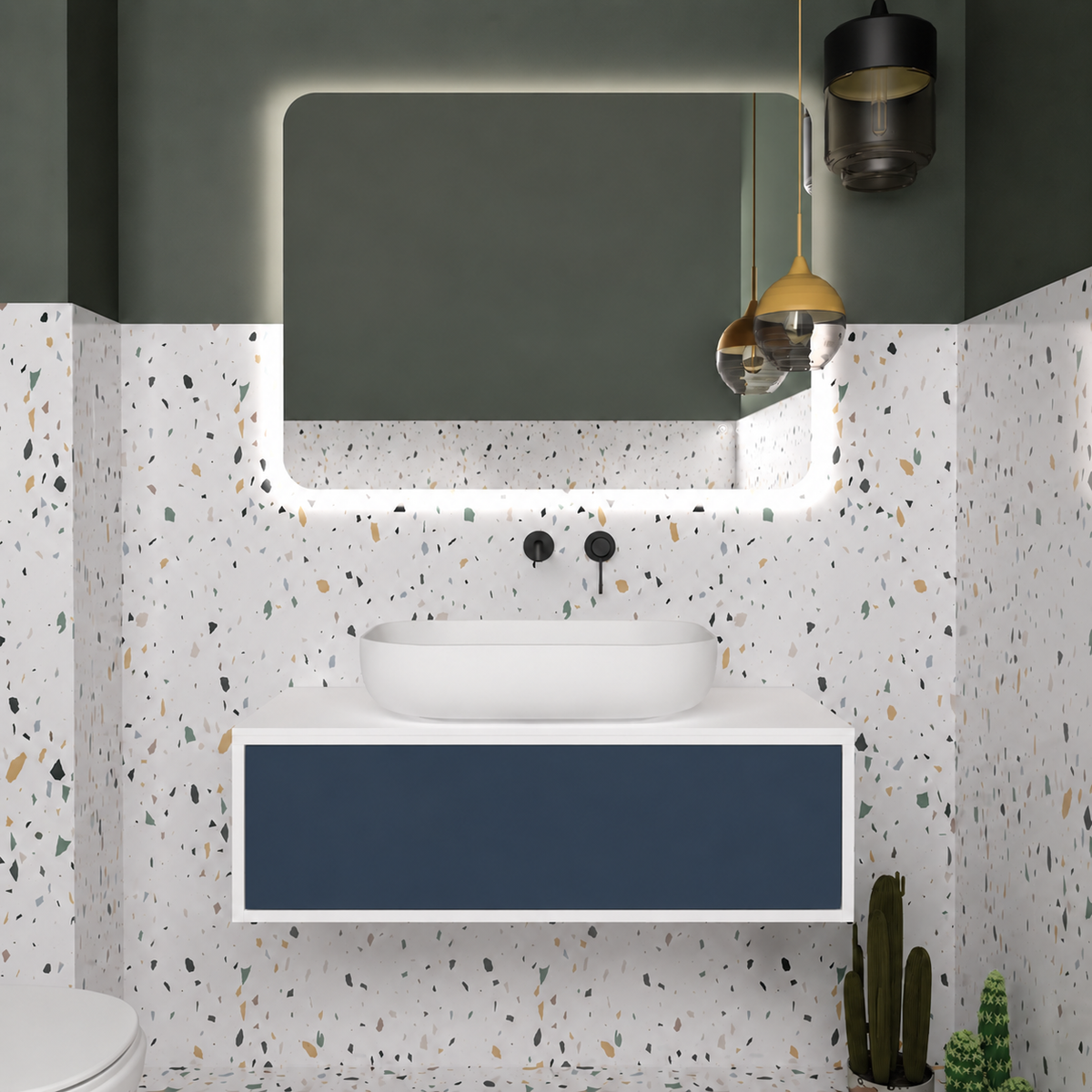 Drawer vanity; cabinet101; drawer167; white countertop