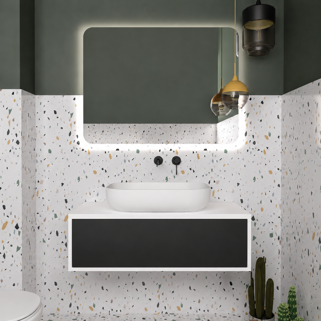 Drawer vanity; cabinet101; drawer6090; white countertop