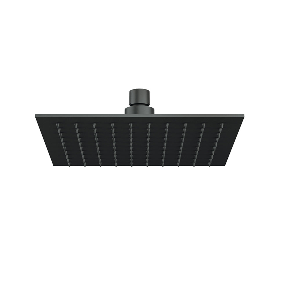 Square shower head 25Χ25 cm Black matt